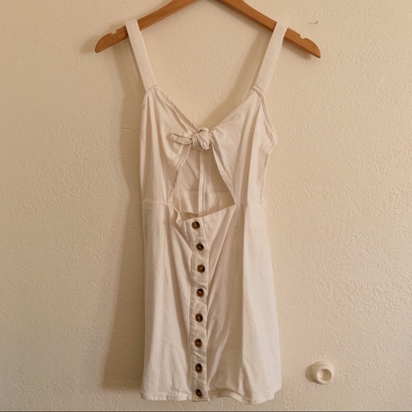 Linen Mini Dress - Picture 1 of 4